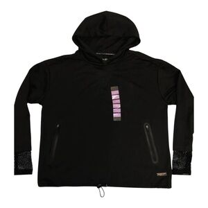 Nine West Active Hooded Pullover In Black Small